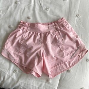 LuluLemon Hotty Hot Size 4 Tall Pink Shorts